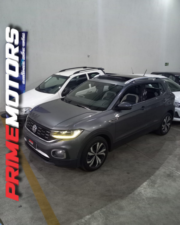 T-CROSS 250 TSI HIGHLINE AUT 1.4 TURBO + TETO SOLAR + SOM BITS + PARK ASSIST + LED Ano 2021