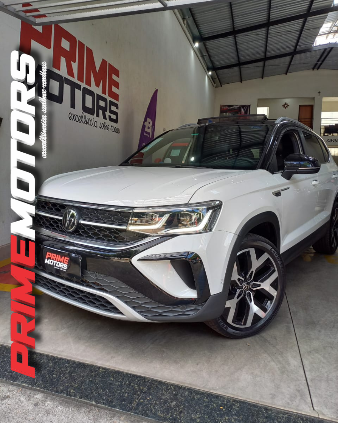 TAOS 250 TSI HIGHLINE AUT 1.4 TURBO + TETO SOLAR + PARK ASSIST + LED, ETC. Ano 2024 * SÓ 24.000 KM