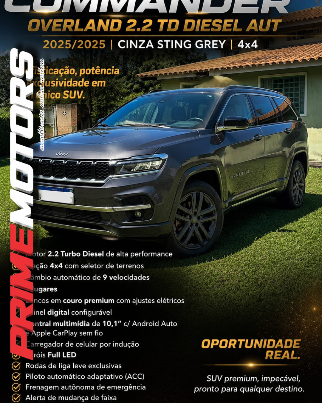 COMMANDER OVERLAND 2.2 4X4 AUT. *20.000km (R$18Mil abaixo da FIPE) Ano 2025 - Image 9